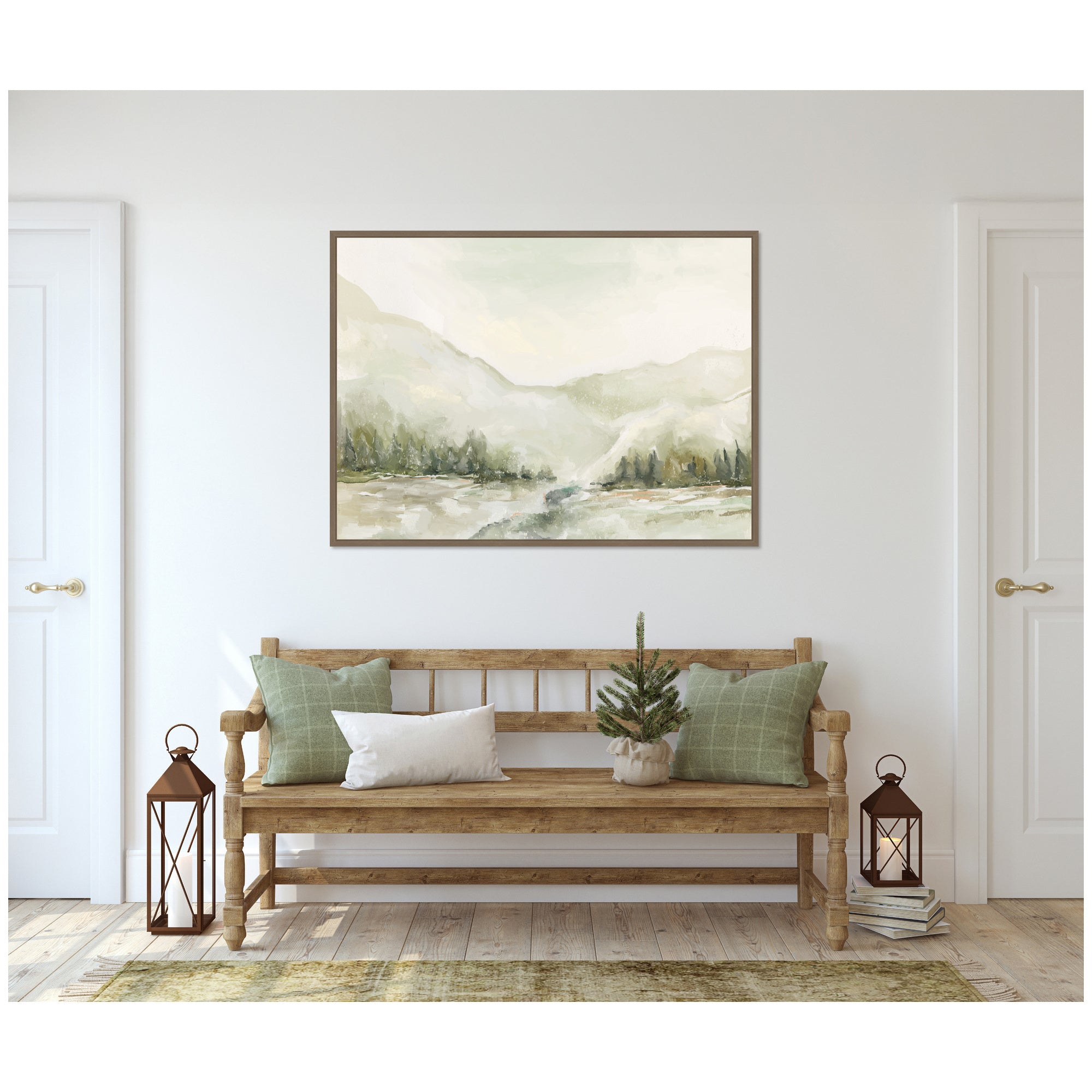 Framed Canvas 28x38 Sylvie Dark Gold 6