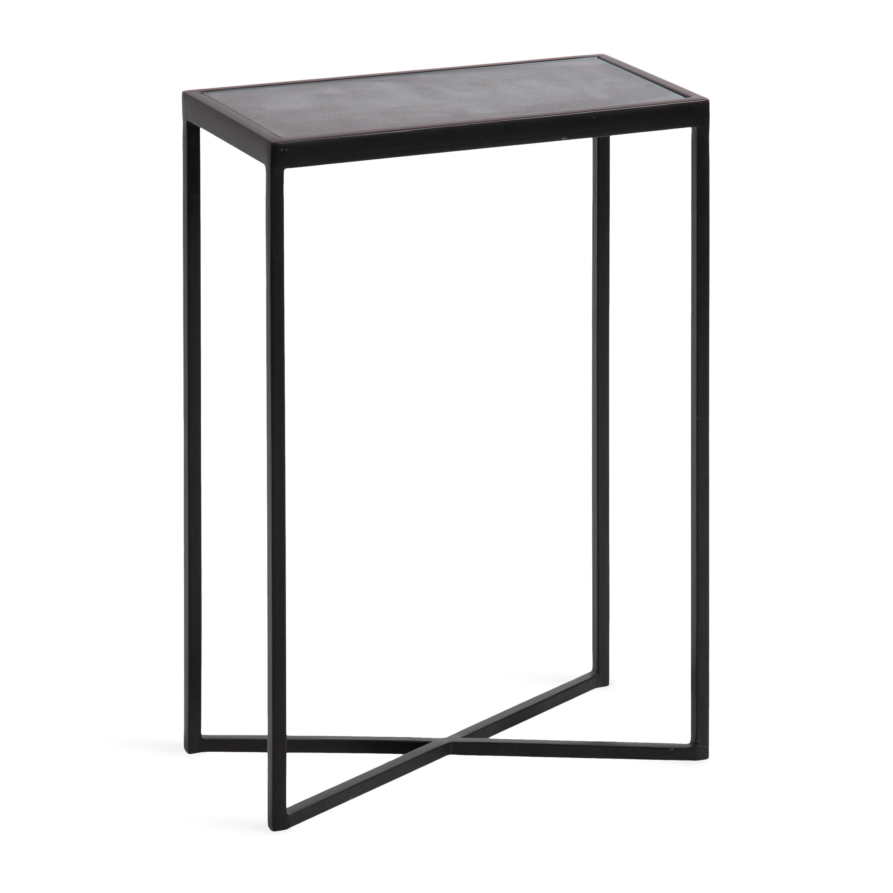 Side Table Black 16x8x24 1