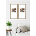 Wall Frame Belvedere Bronze 14x30 matted to 8x10 5