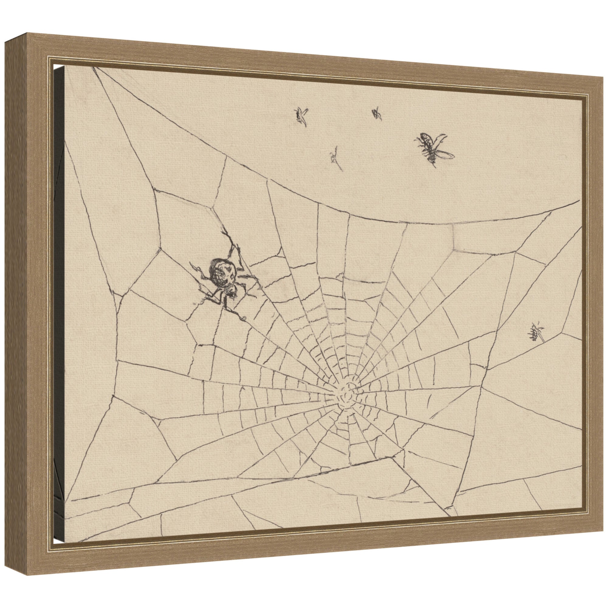Framed Canvas 13x10 Sylvie Dark Gold 1