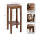 Side Table Walnut Brown 12x12x28 2