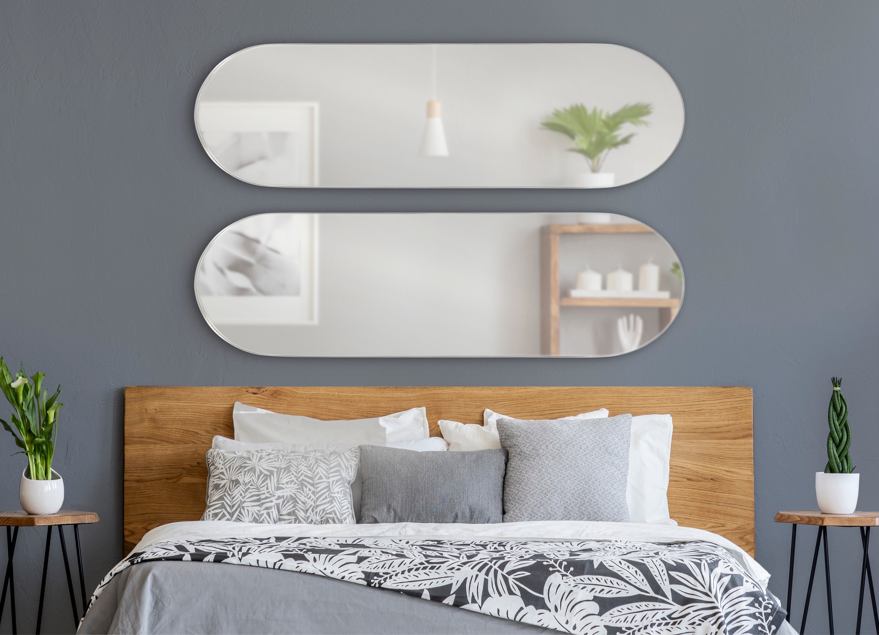 Rollo Capsule Framed Wall Mirror