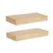 Floating Shelf 2 Piece 18 Inch Natural 1