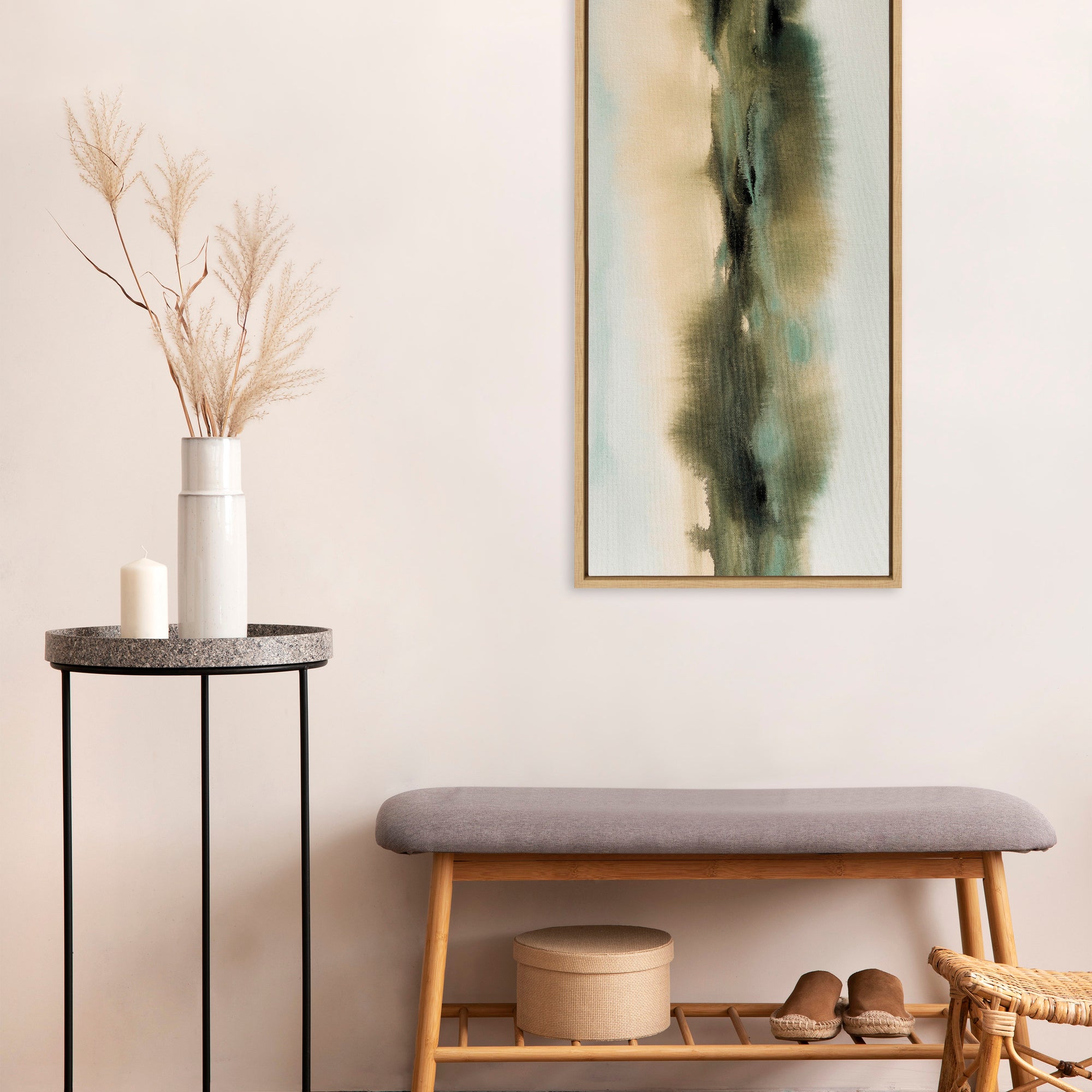 Framed Canvas 18x40 Sylvie Natural 6
