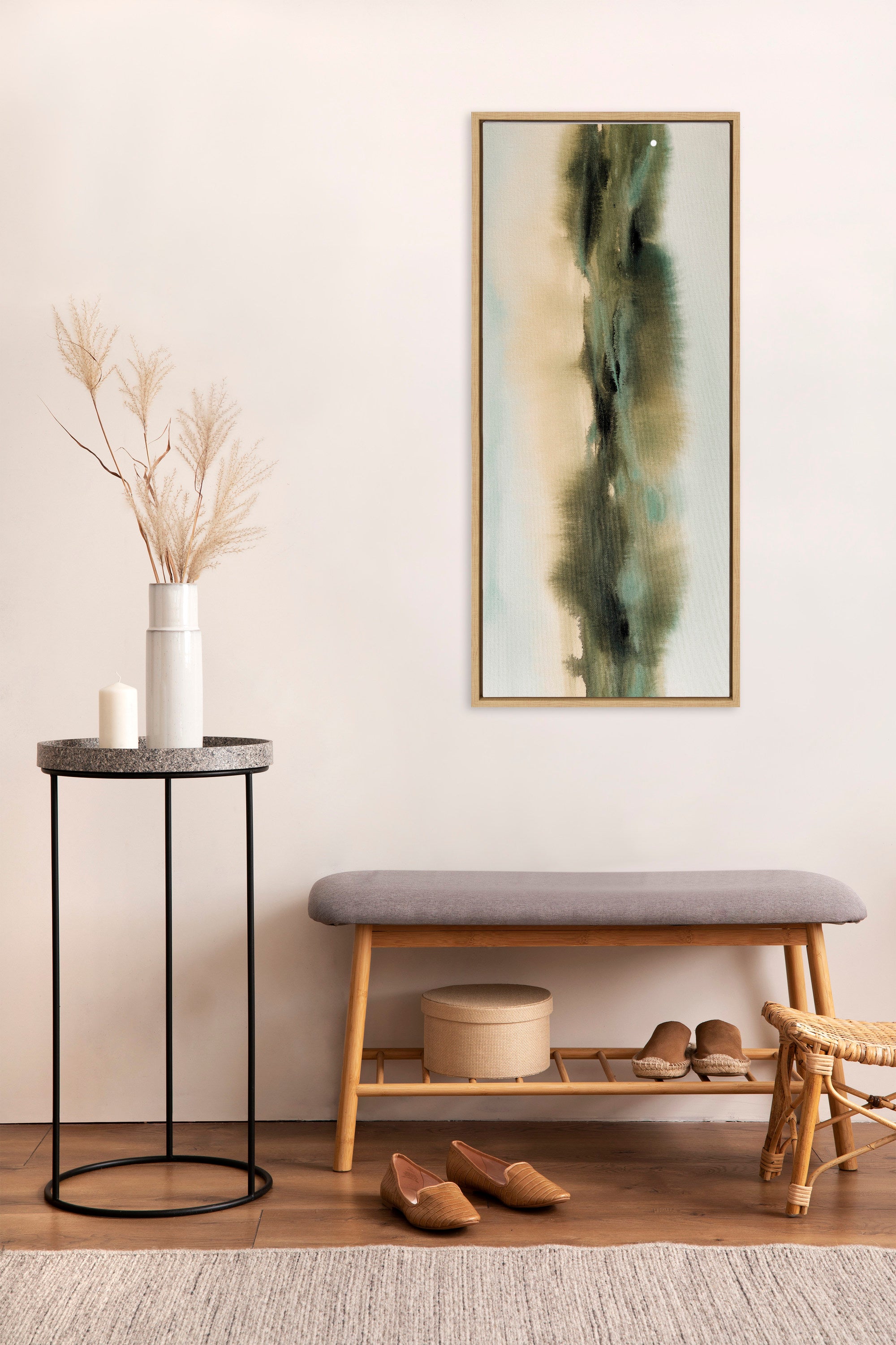 Framed Canvas 18x40 Sylvie Natural 6