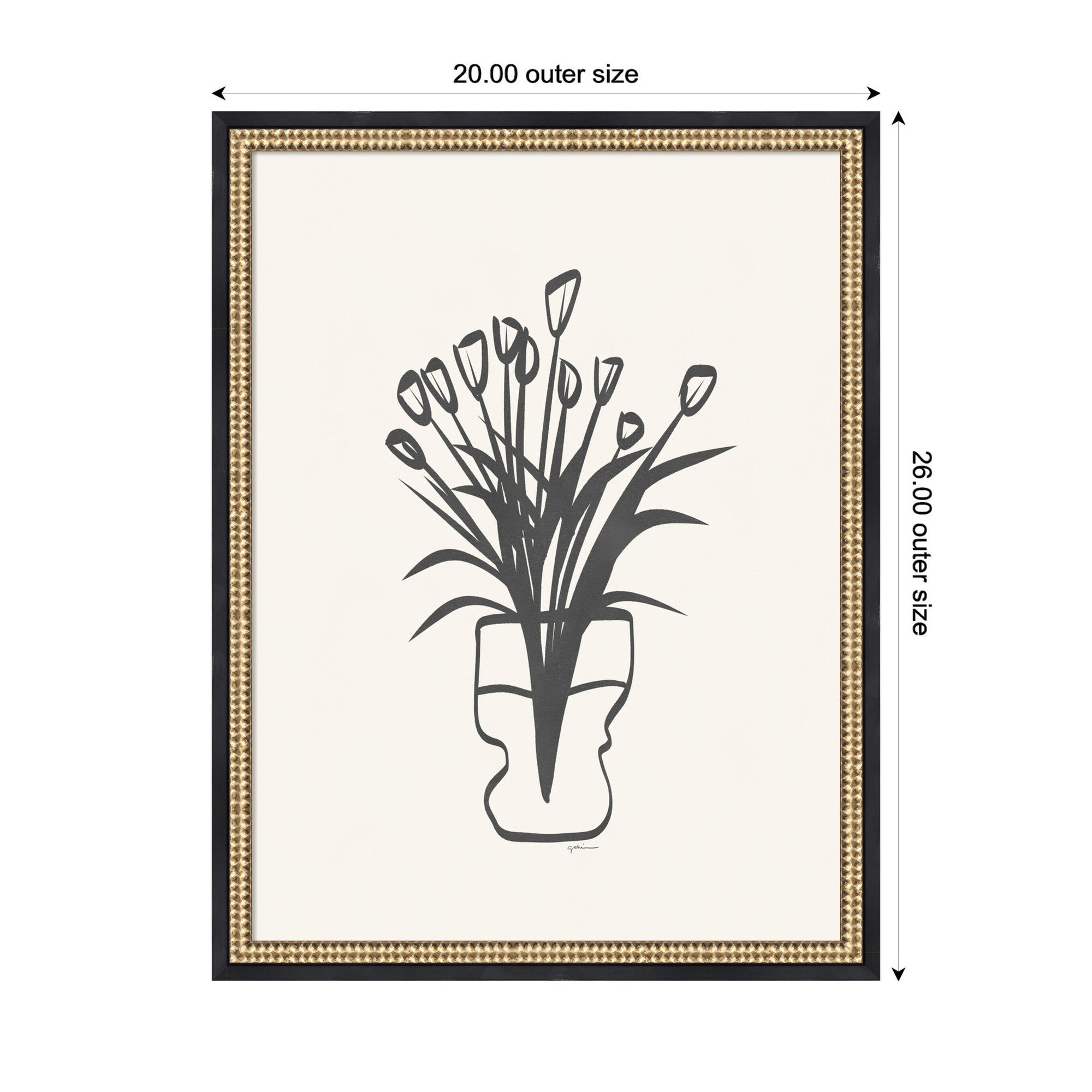 Tulips by Gabrielly Guedes Framed Wall Art Print