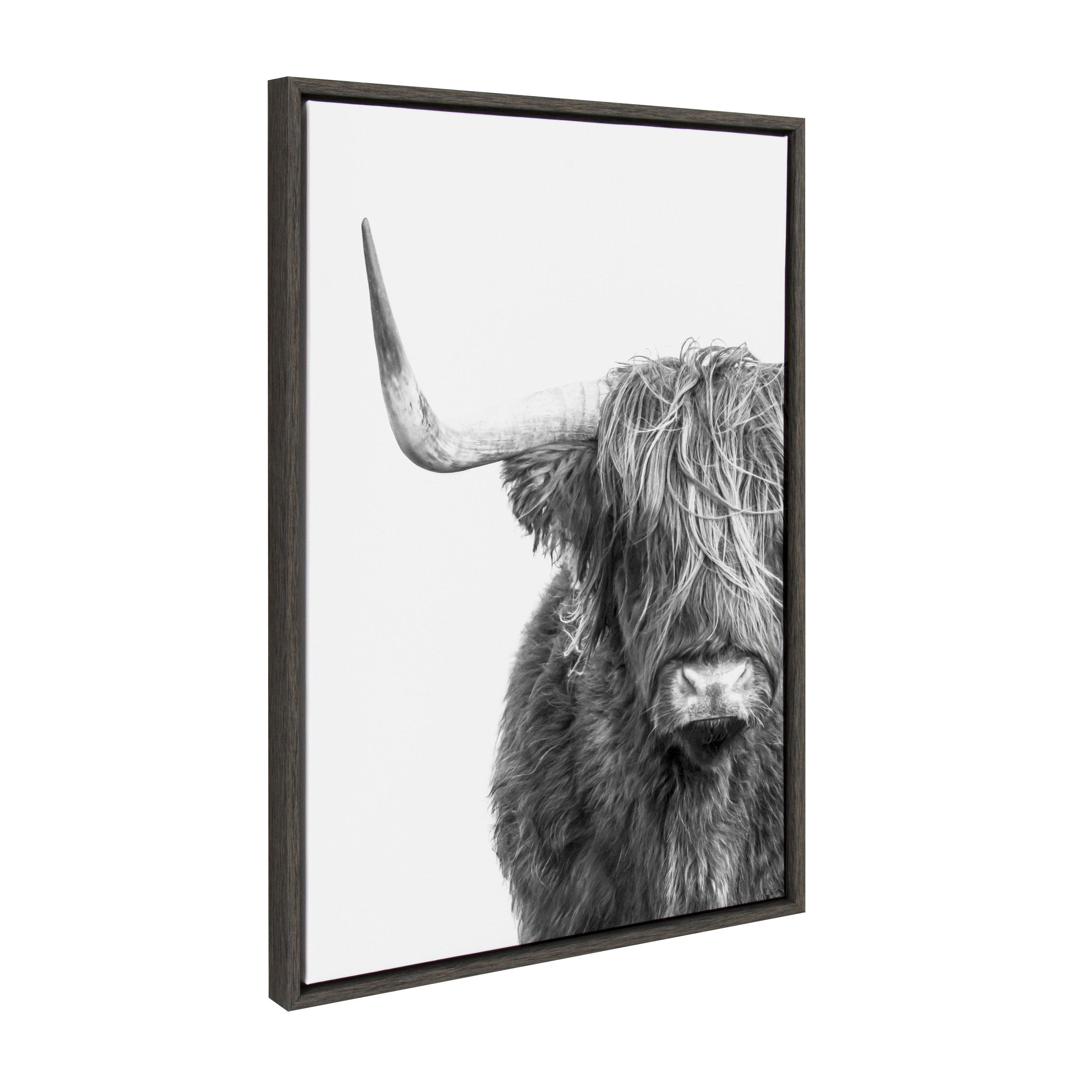 Framed Canvas Sylvie Dark Gray 23x33 2