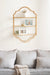 Accent Shelf Gold 20x6x32 6
