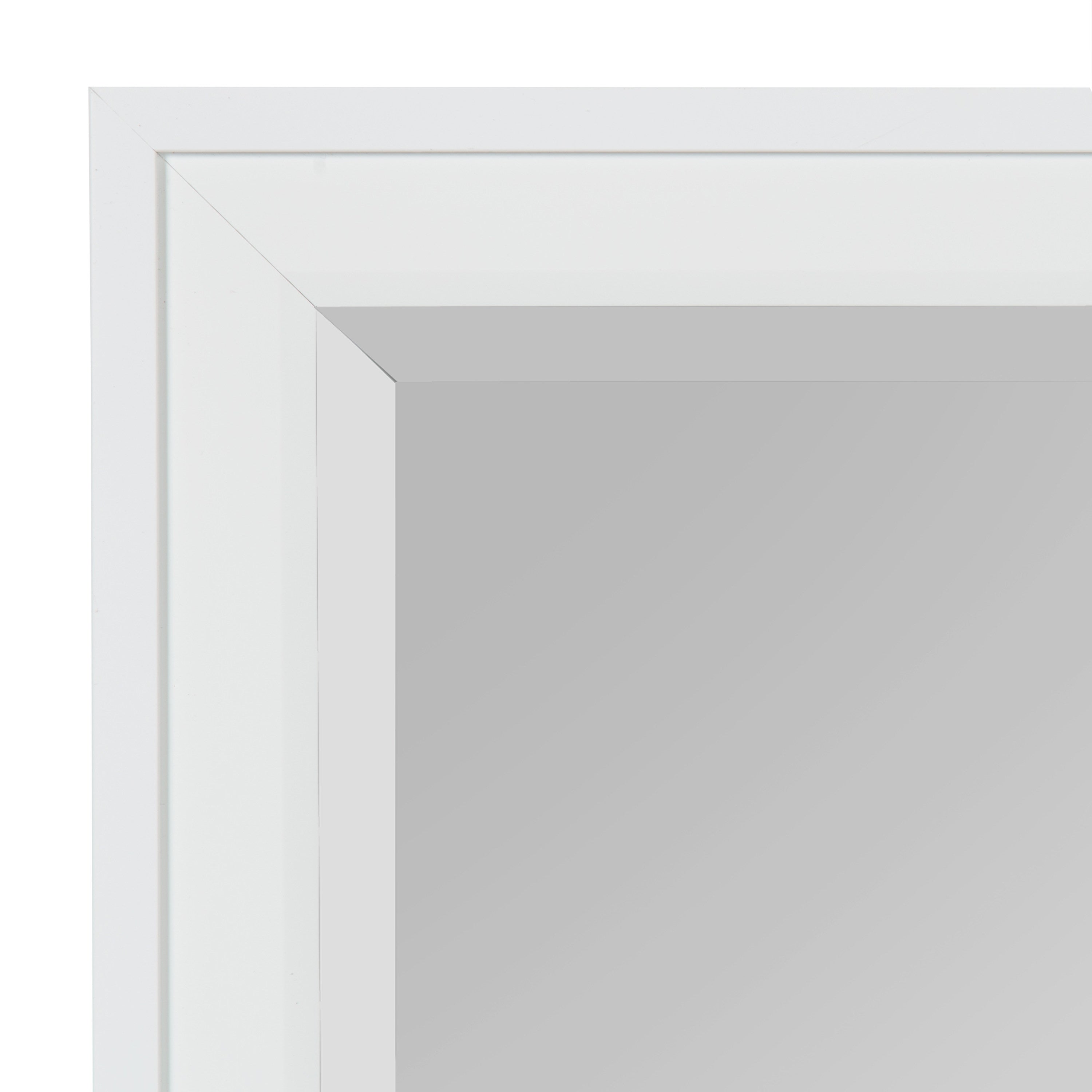 Rectangle Mirror White 21.5x27.5 3