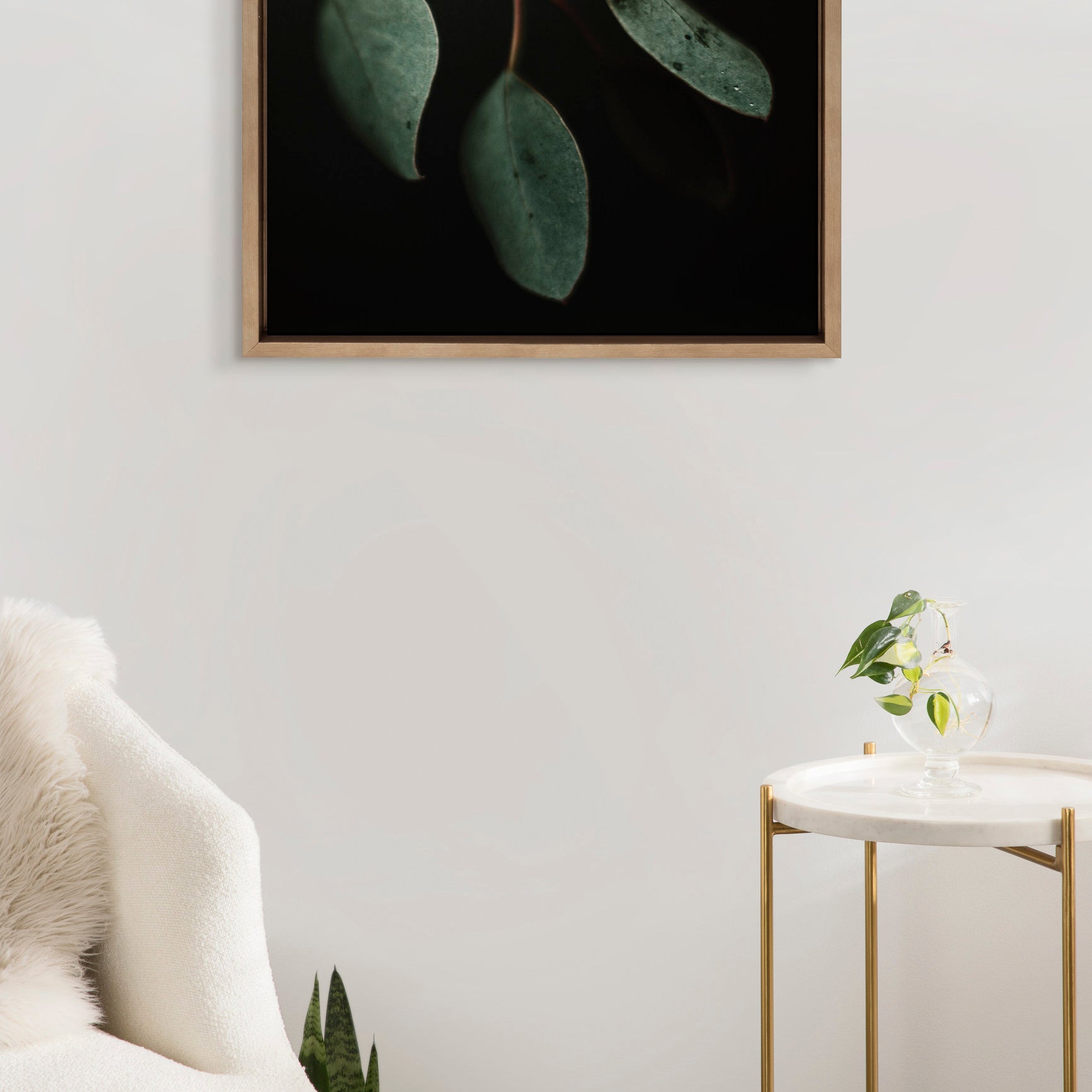 Framed Canvas 22x22 Sylvie Dark Gold 5