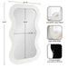 Scallop Mirror White 24x40 2