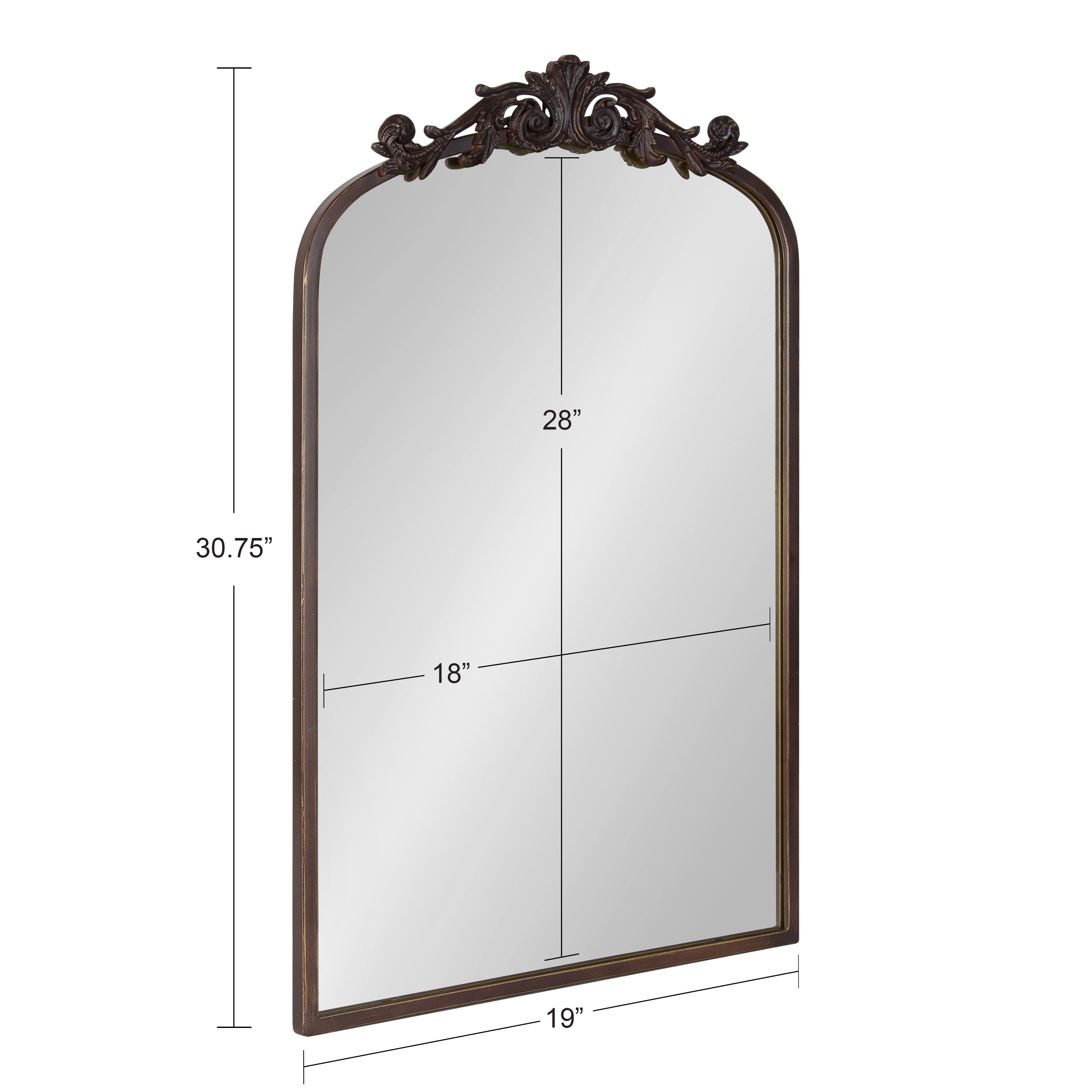 Arch Mirror 19x31 Bronze 5
