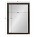 Rectangle Mirror Bronze 28x40 5