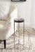 Drink Table Purple Silver 9x9x23 7