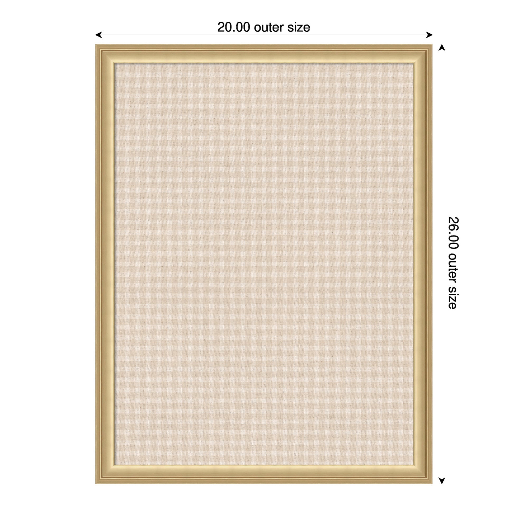 Magnetic Canvas 20x26 Florence Gold 2