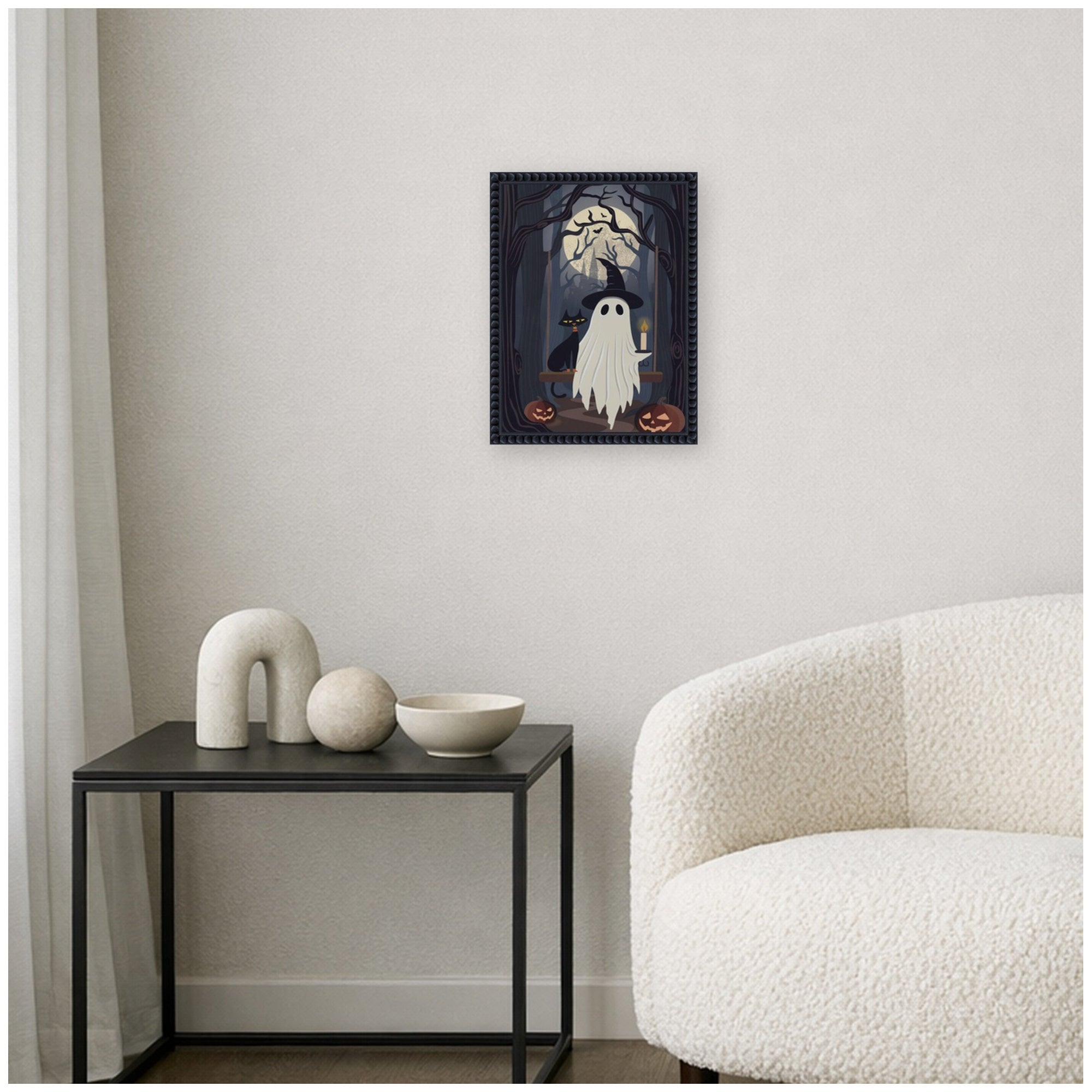 Framed Canvas 10x13 Sylvie Beaded Black 5
