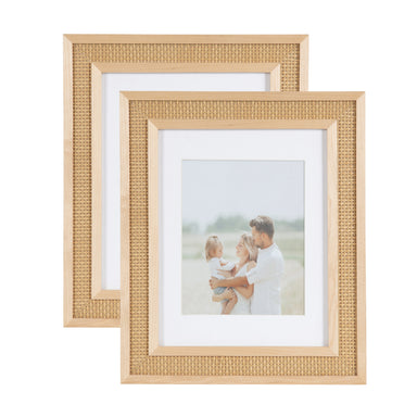 Wall Frame Natural 11x14 matted to 8x10 1