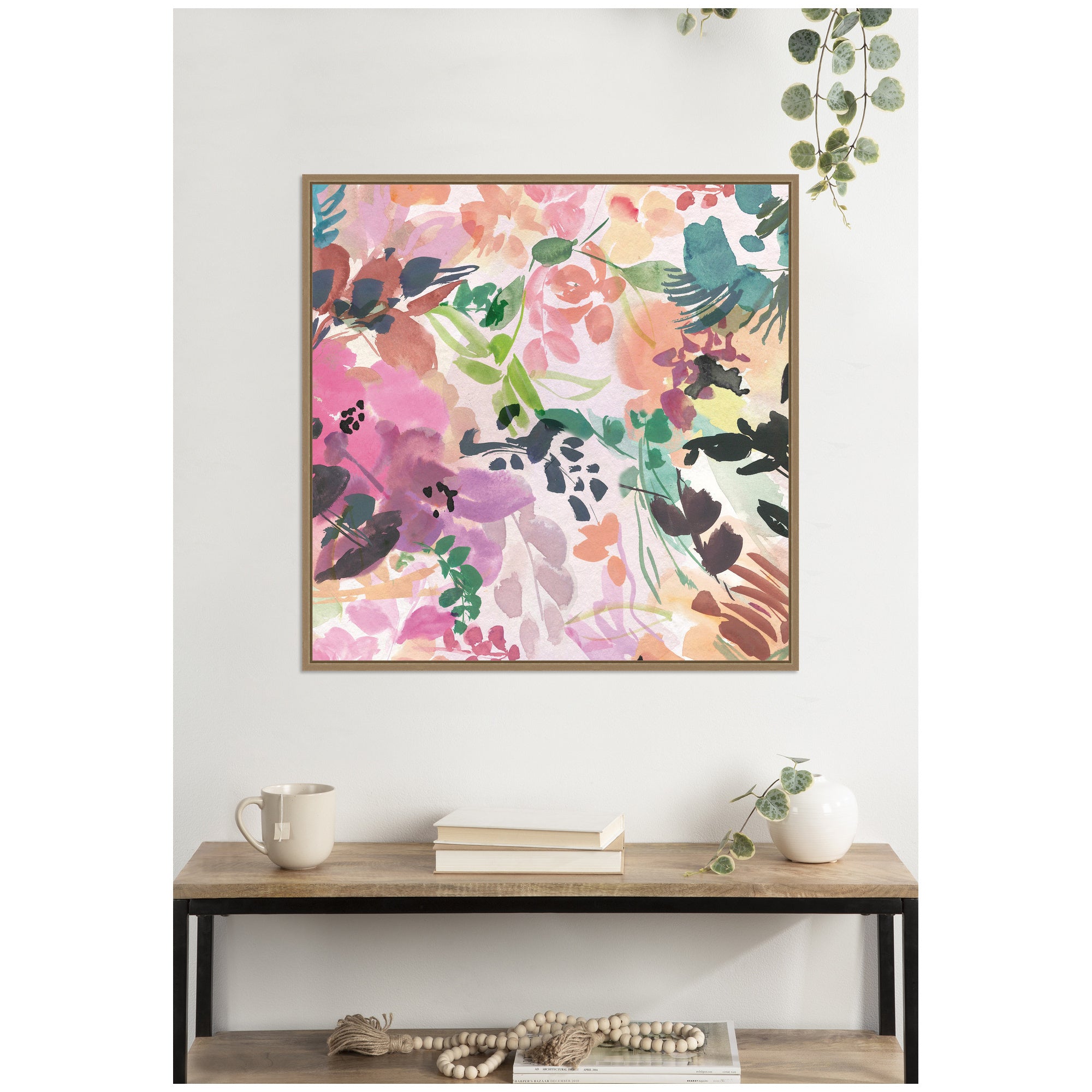 Framed Canvas 30x30 Sylvie Dark Gold 7