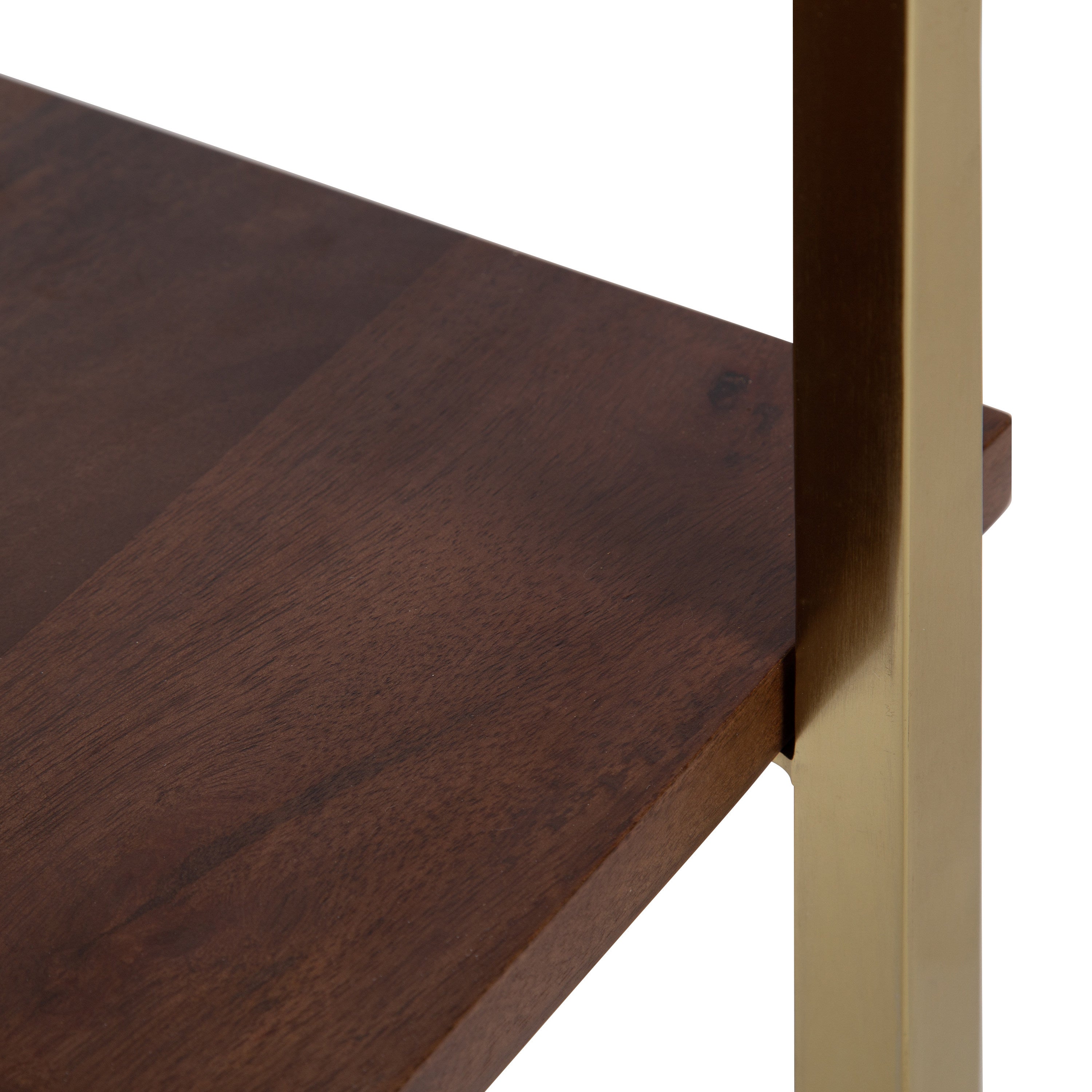 Abcott Wood and Metal Side Table