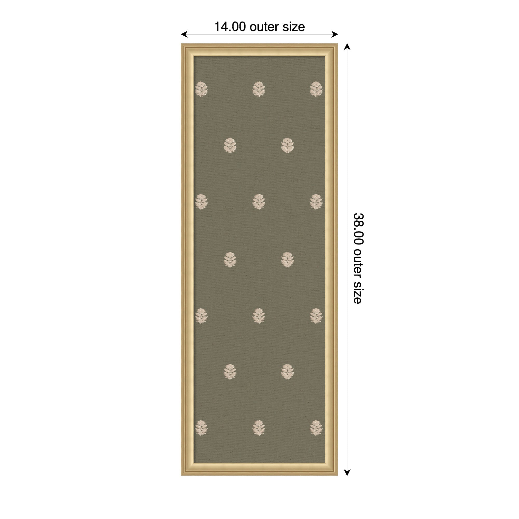 Magnetic Canvas 14x38 Florence Gold 2