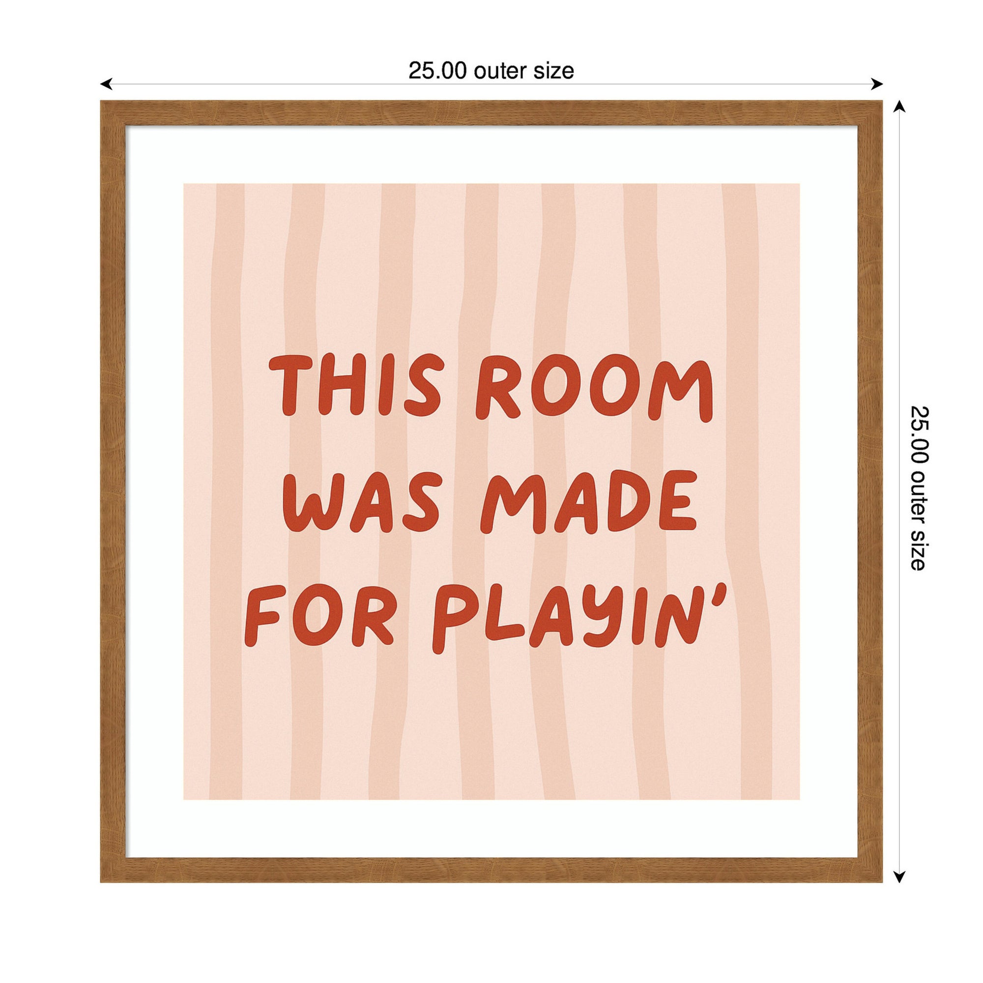 This Room Was Made For Playing Square by Laura Moss Framed Wall Art Print