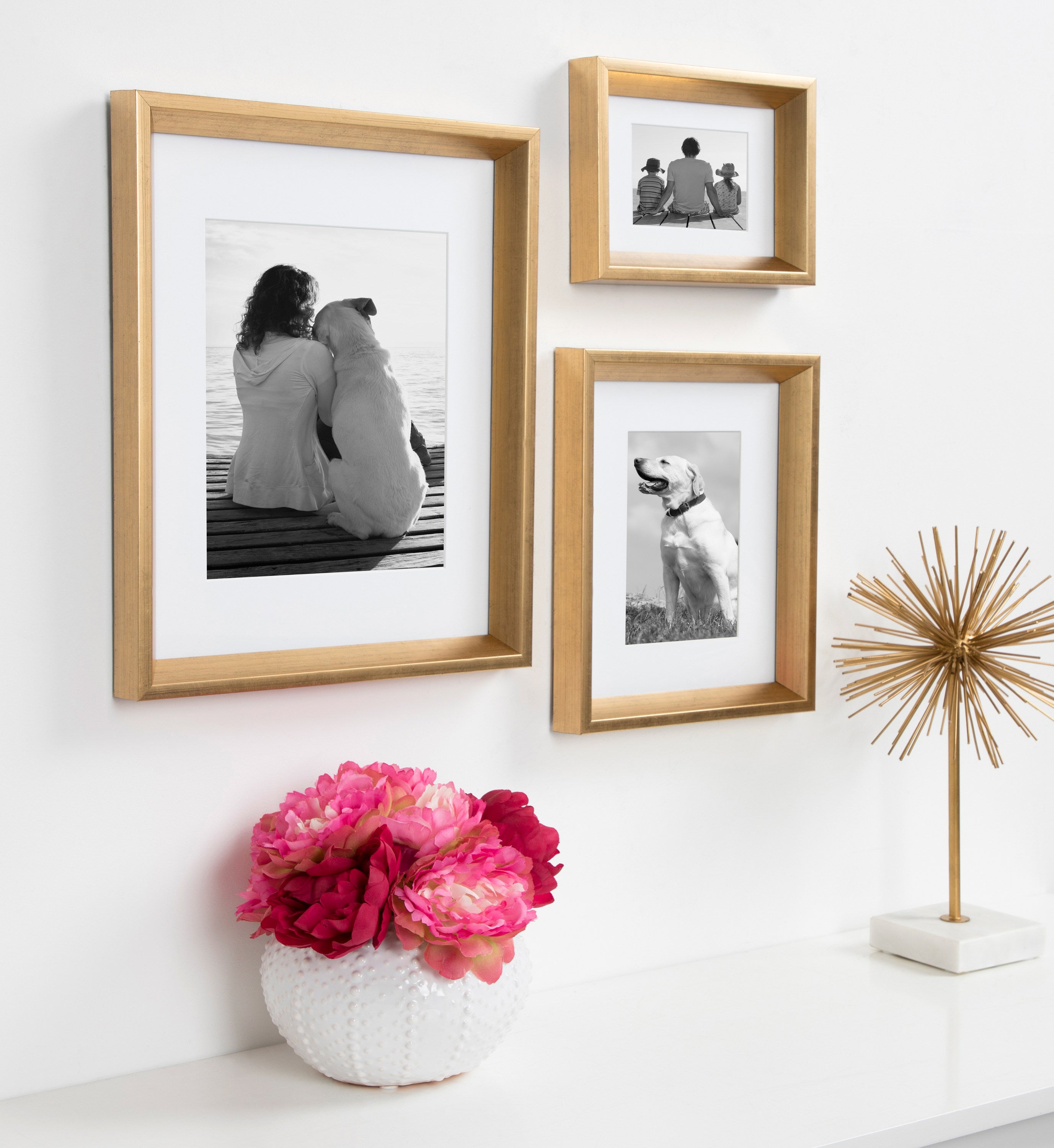 Wall Frame Gold 11x14 matted to 8x10 6