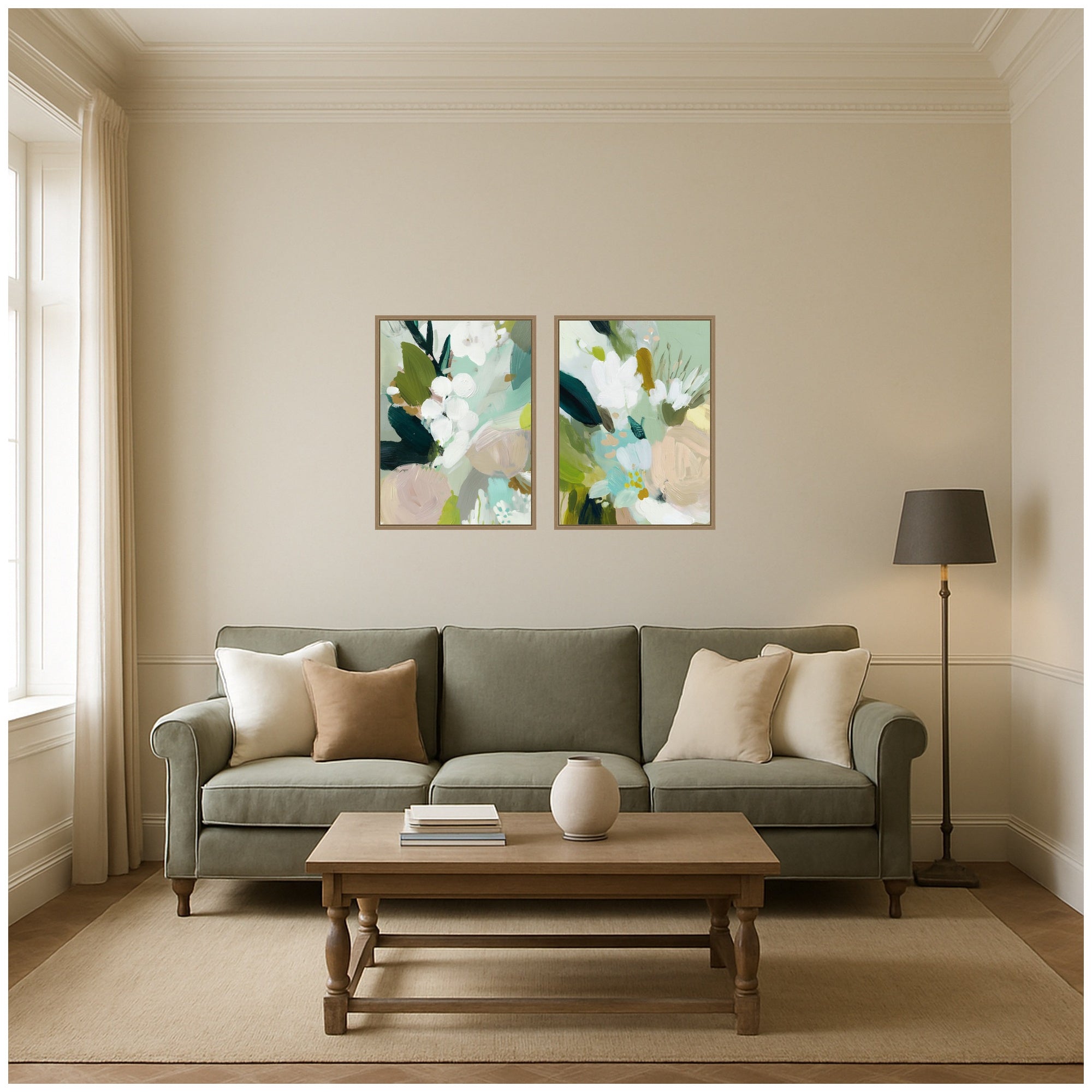 Art Set 2 Piece Set 18x24 Sylvie Dark Gold 5