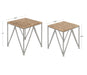 Nesting Table Silver 2 Piece 4