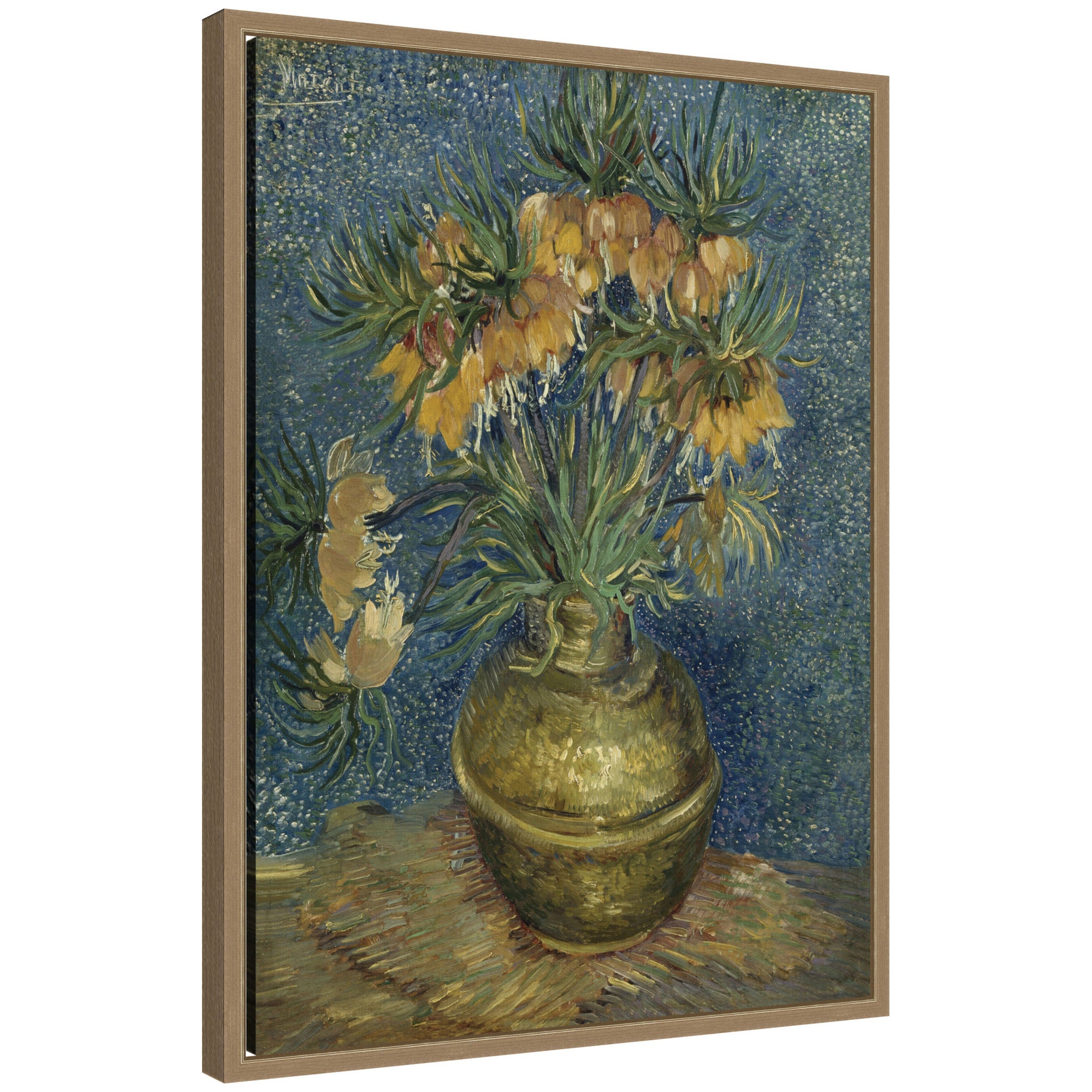 Framed Canvas 18x24 Sylvie Dark Gold 1