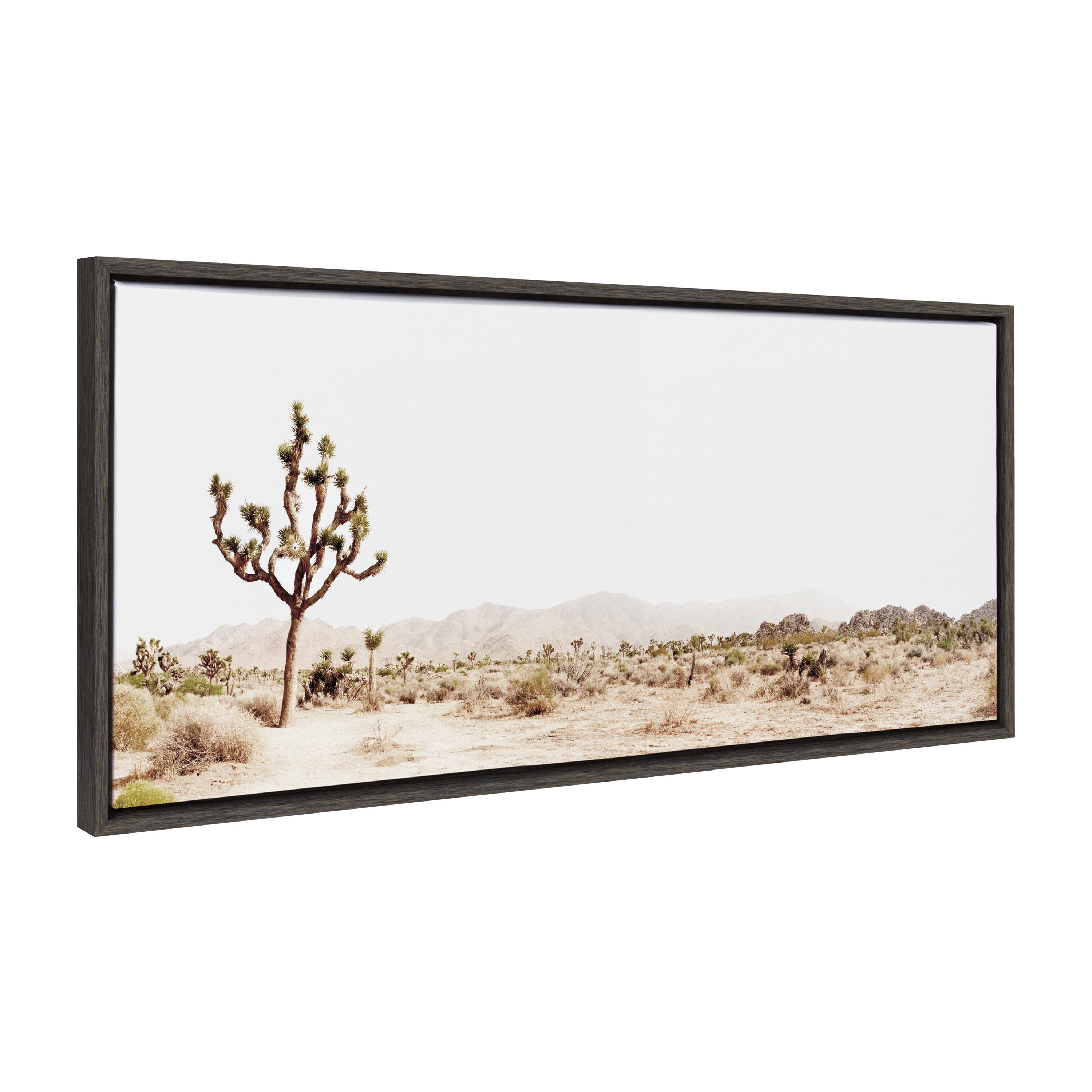 Framed Canvas Sylvie Dark Gray 18x40 1