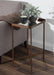 Side Table Bronze 18x12x26 6