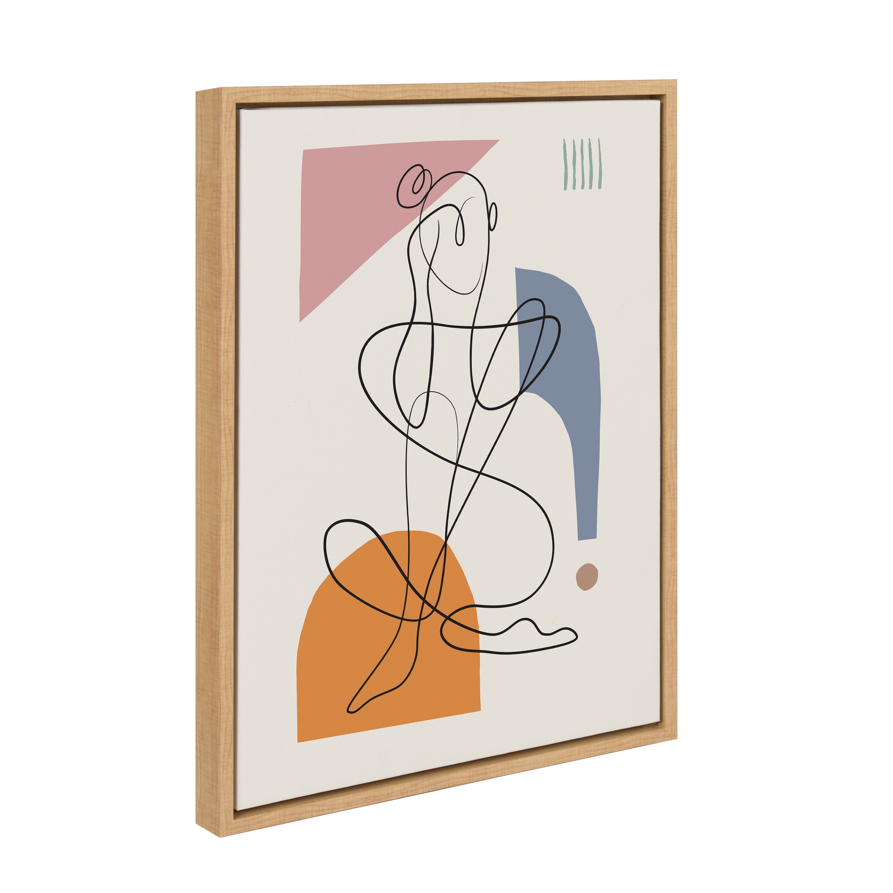Framed Canvas Sylvie Natural 18x24 2