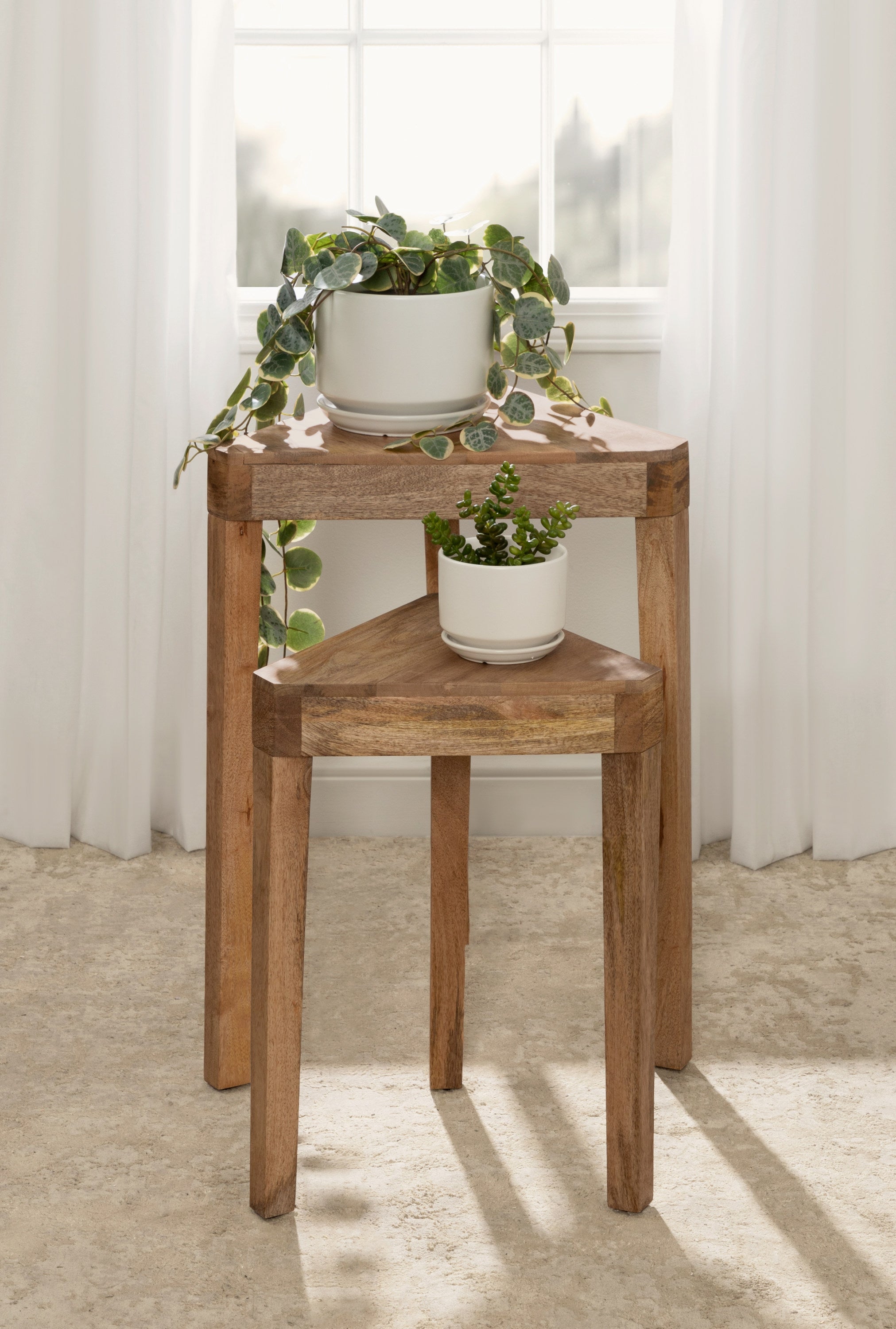 Nesting Table Natural 2 Piece 8