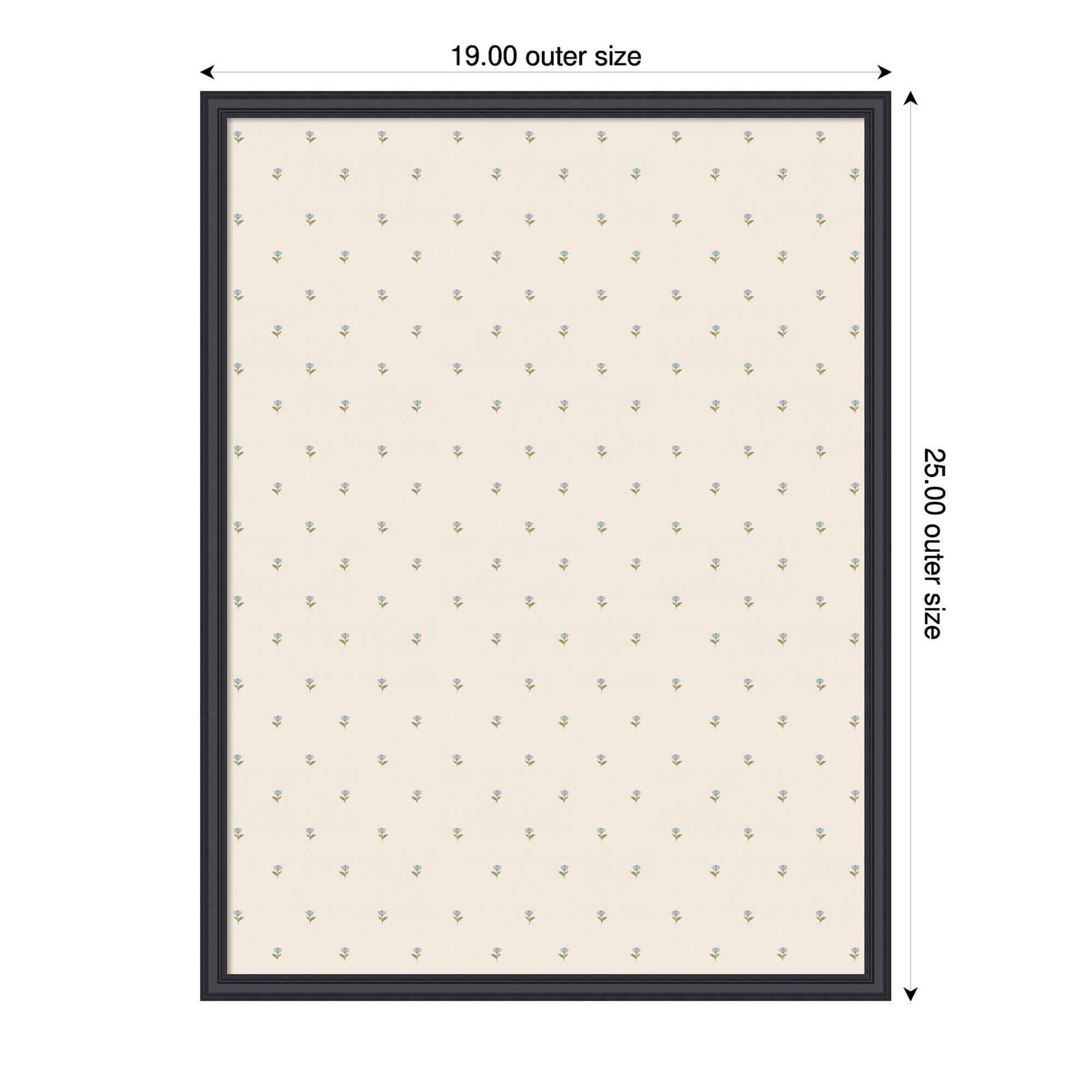 Pinboard 19x25 Edith Black 2