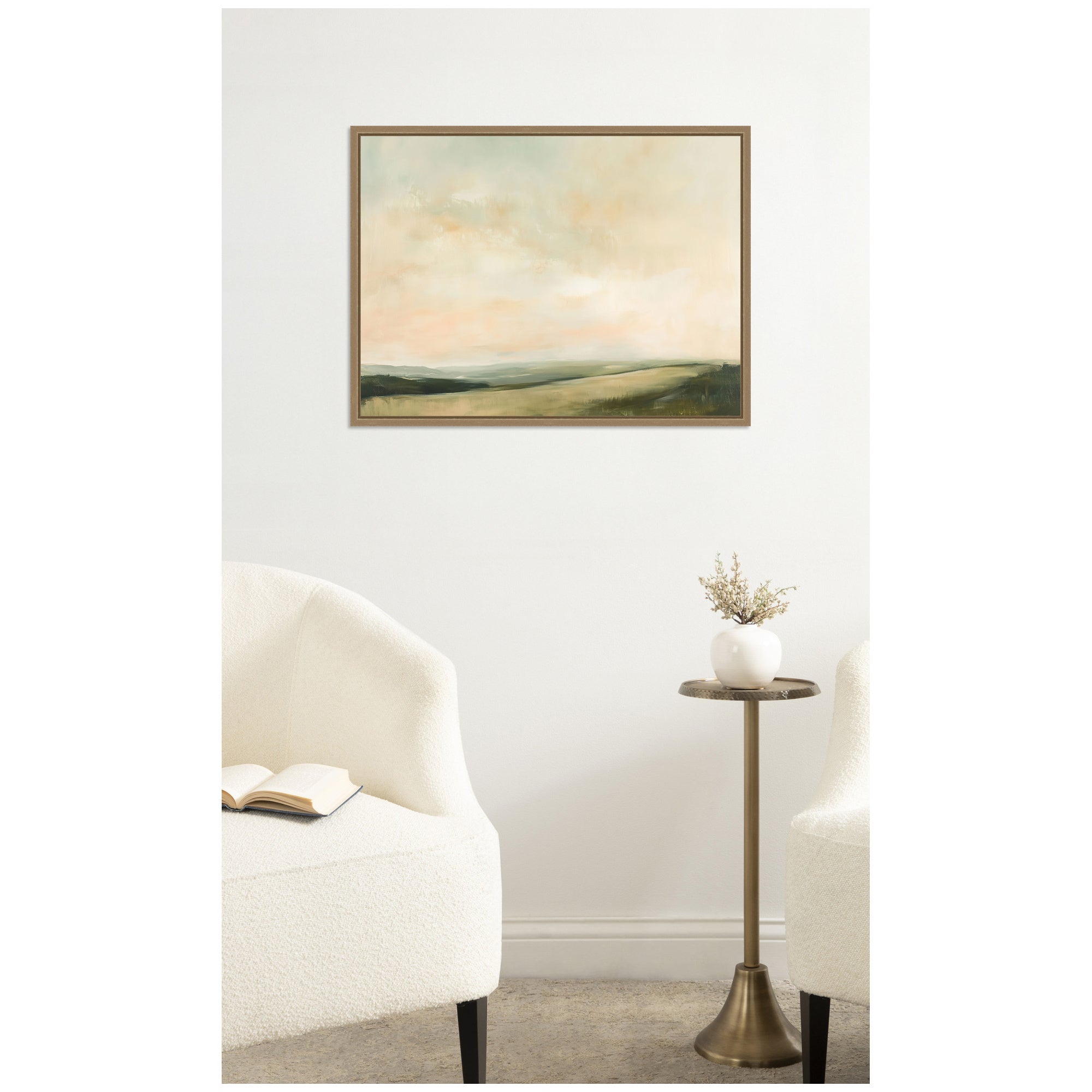 Framed Canvas 24x18 Sylvie Dark Gold 5