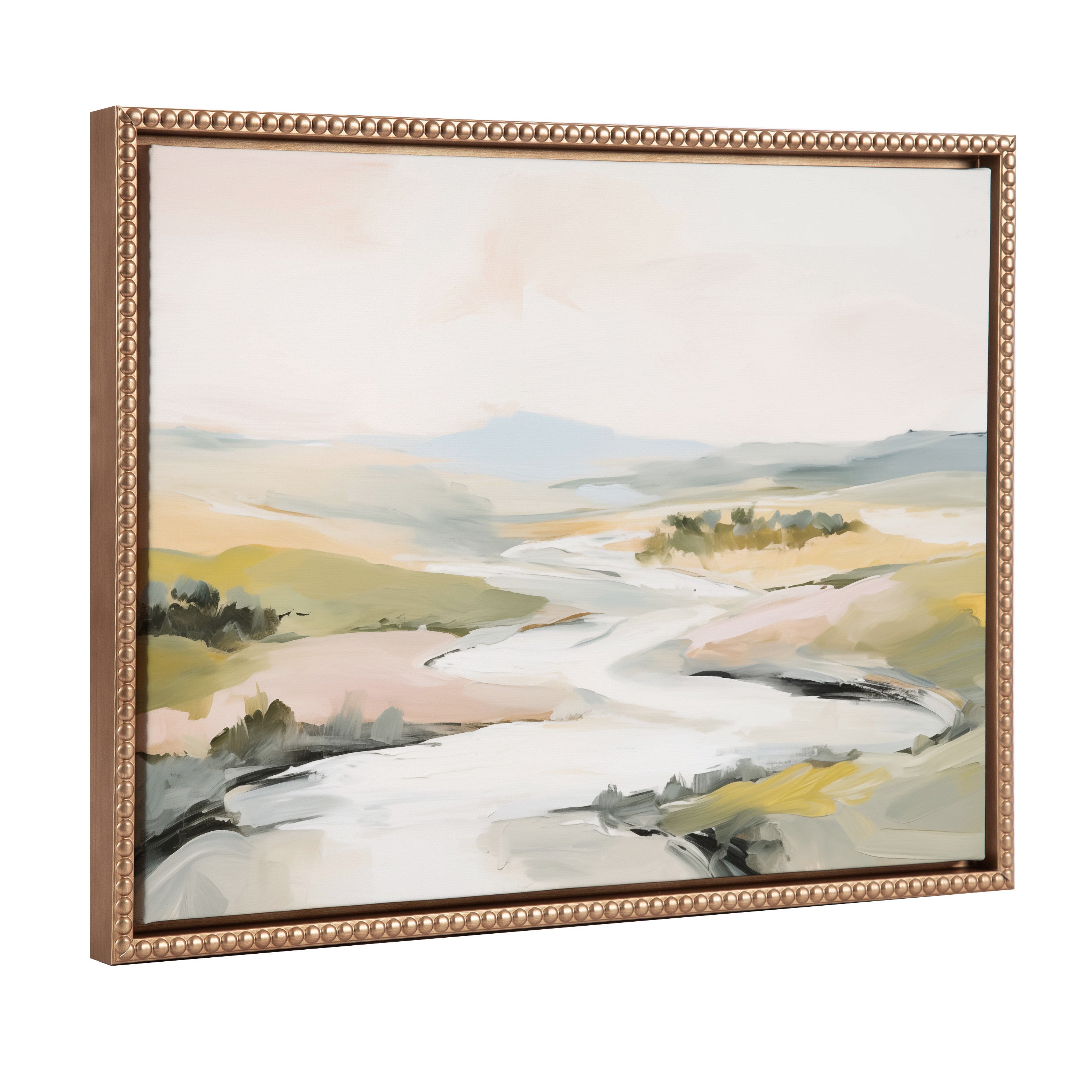 Framed Canvas 18x24 Sylvie Beaded Dark Gold 1