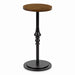 Drink Table Rustic Brown Black 12x12x26 1
