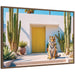 Framed Canvas Sylvie Walnut 33x23 1