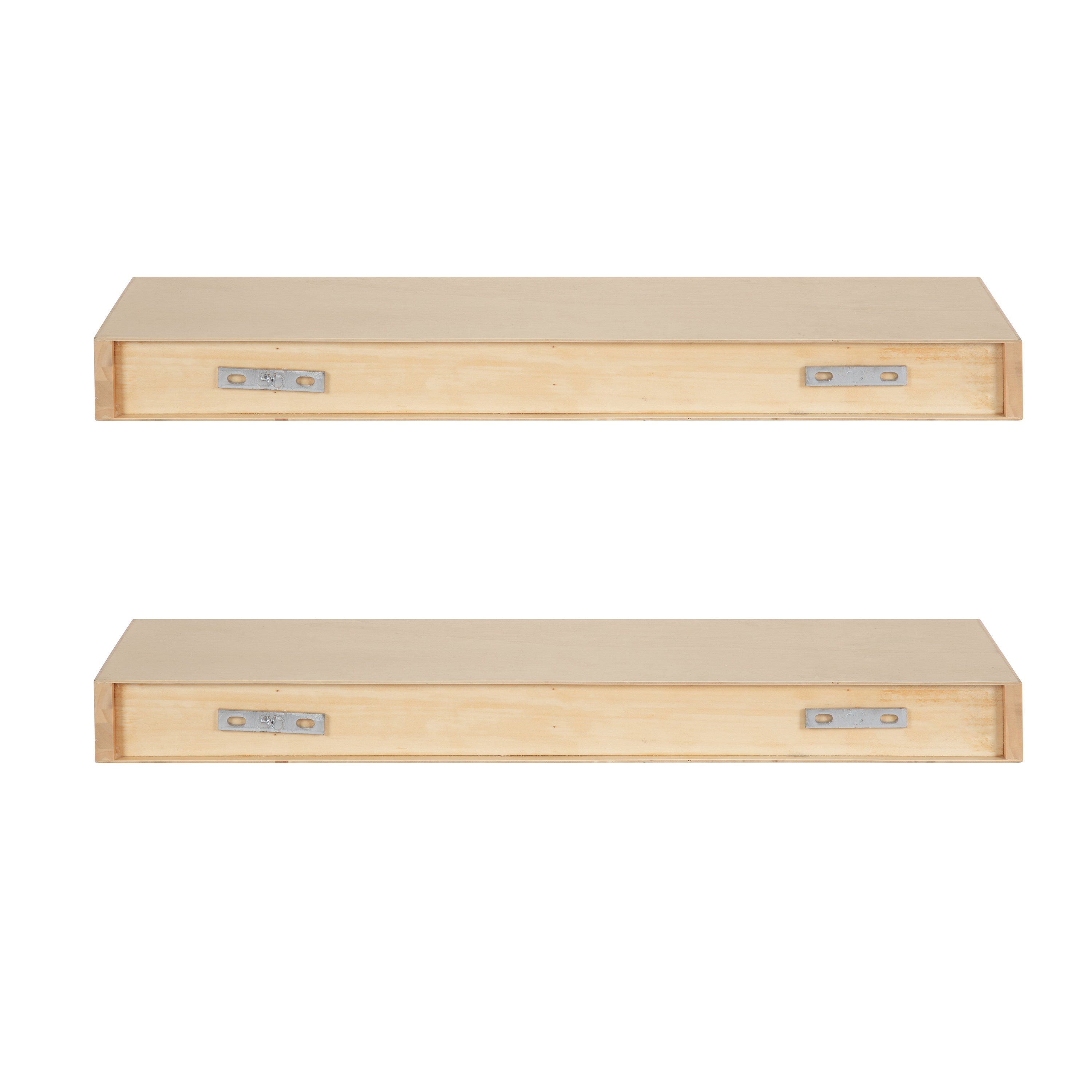 Floating Shelf 2 Piece 24 Inch Natural 4