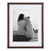 Wall Frame Walnut Brown 14x18 matted to 11x14 2