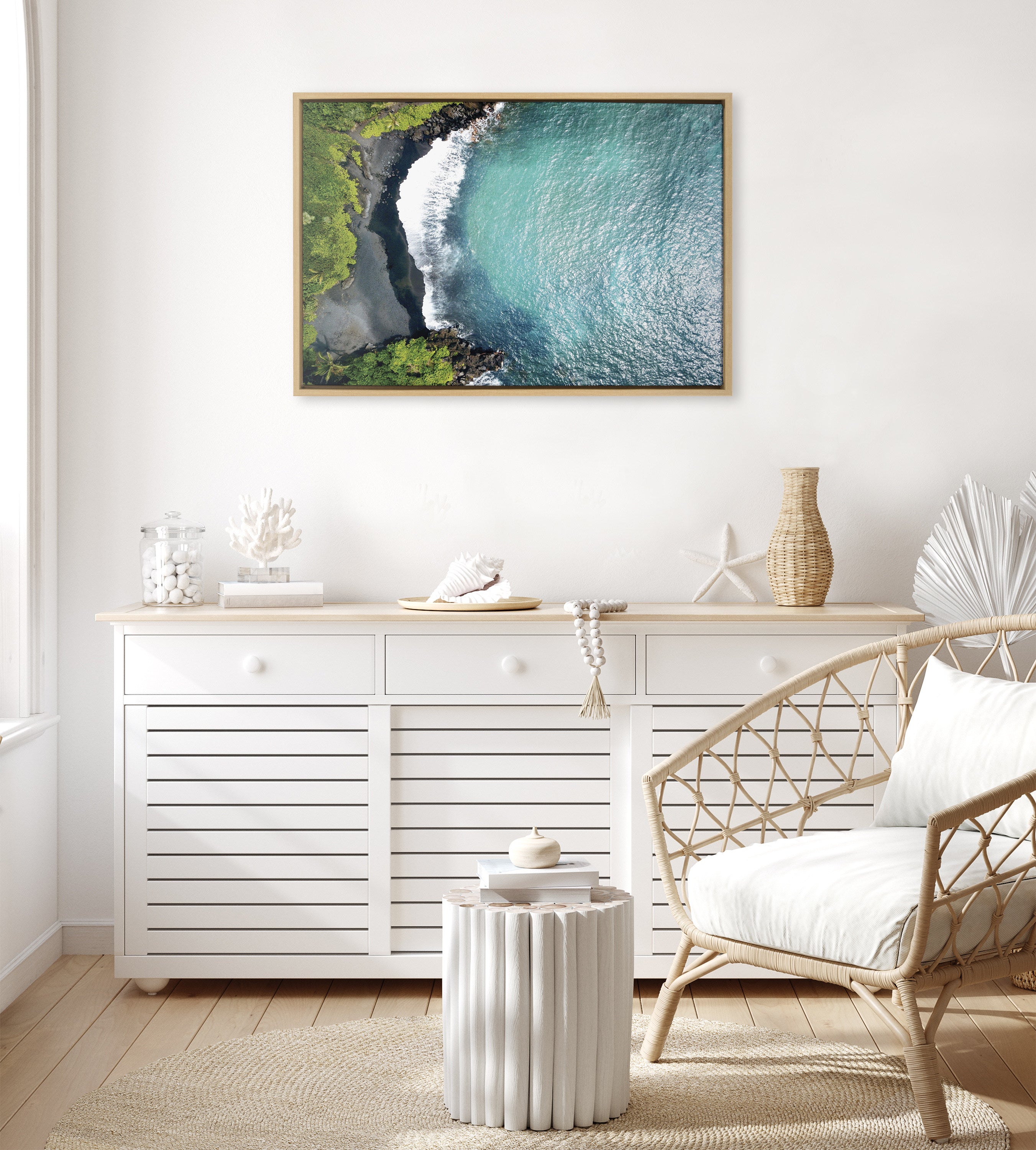 Framed Canvas Sylvie Natural 23x33 6