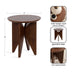 Side Table Walnut Brown 18x18x20 2
