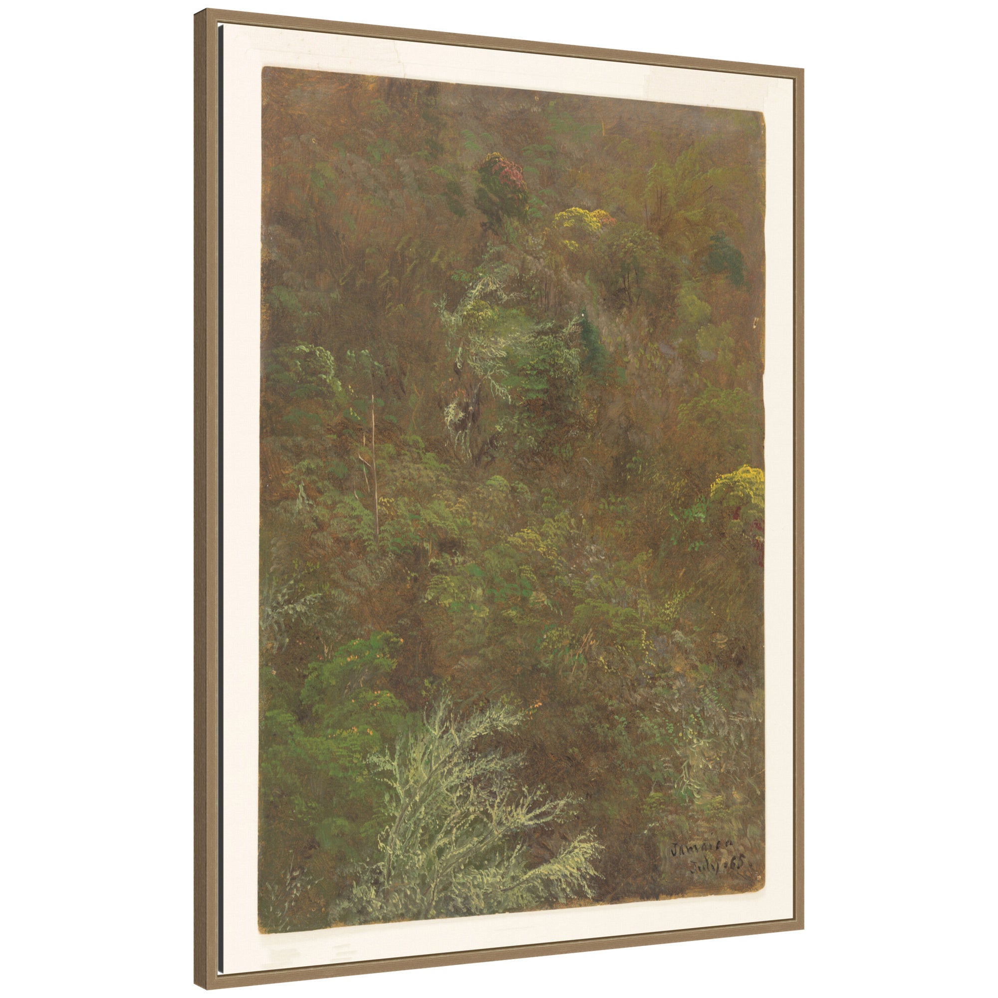 Framed Canvas 28x38 Sylvie Dark Gold 1
