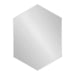Hexagon Mirror White 22x31 2