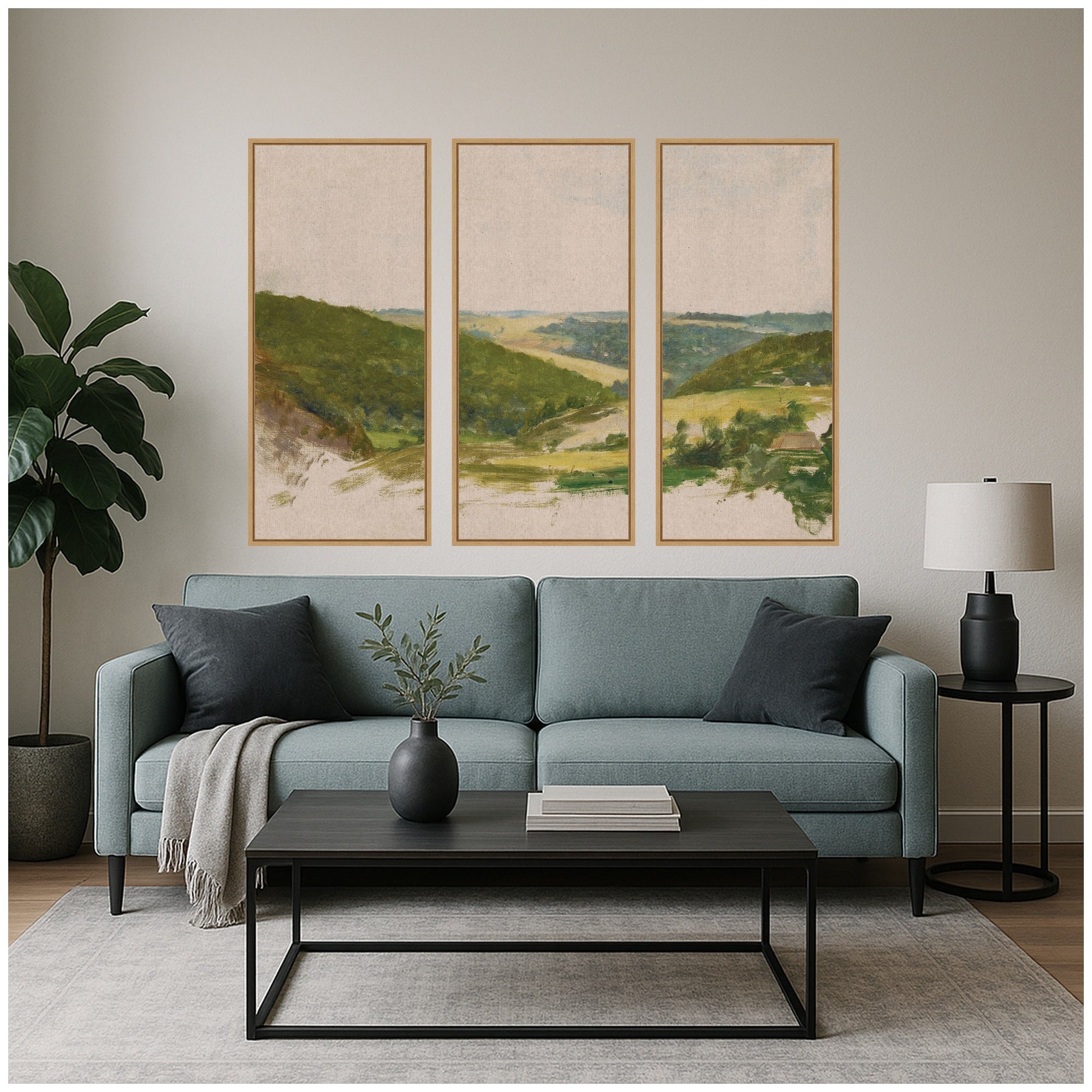 Art Set 3 Piece Set 18x40 Sylvie Natural 5