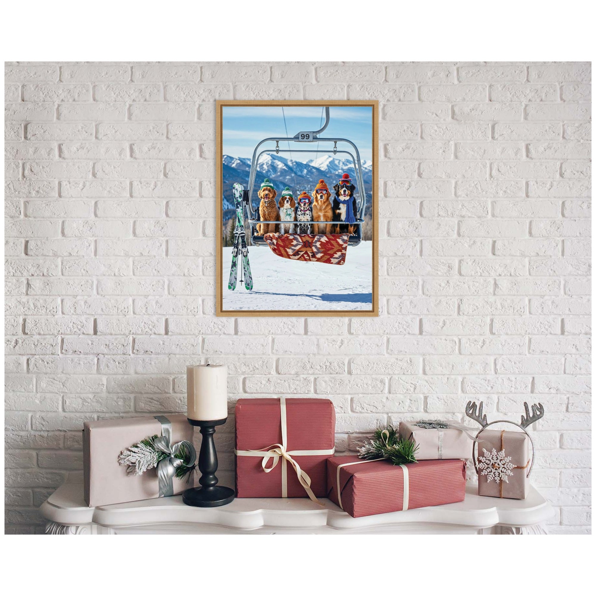 Framed Canvas Sylvie Natural 18x24 5