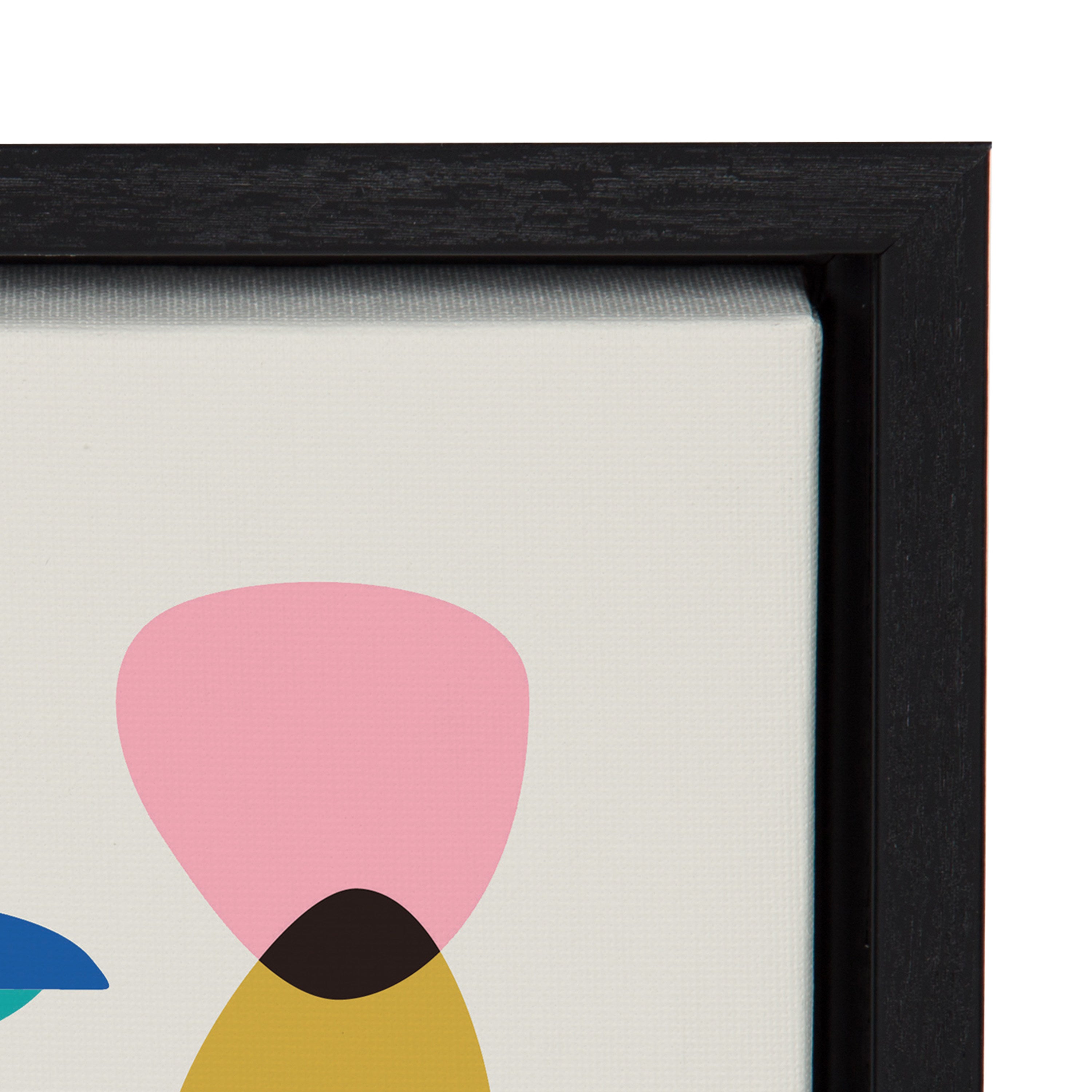 Sylvie Mid Century Modern Kookaburra Framed Canvas by Rachel Lee of My Dream Wall