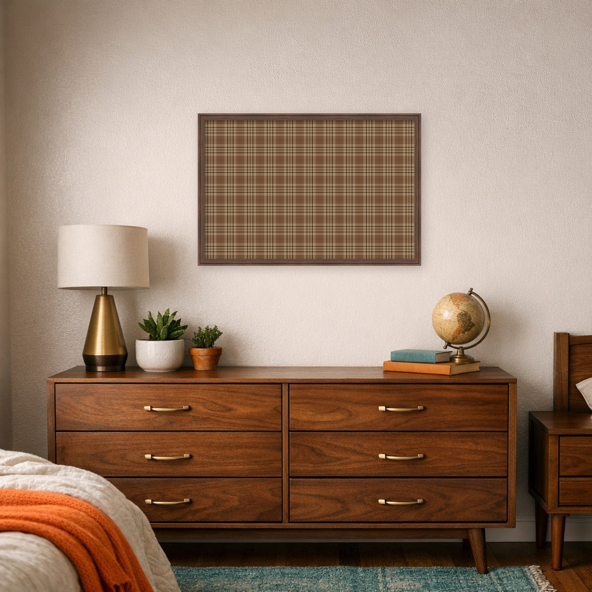 Magnetic Canvas 38x26 Florence Medium Brown 6