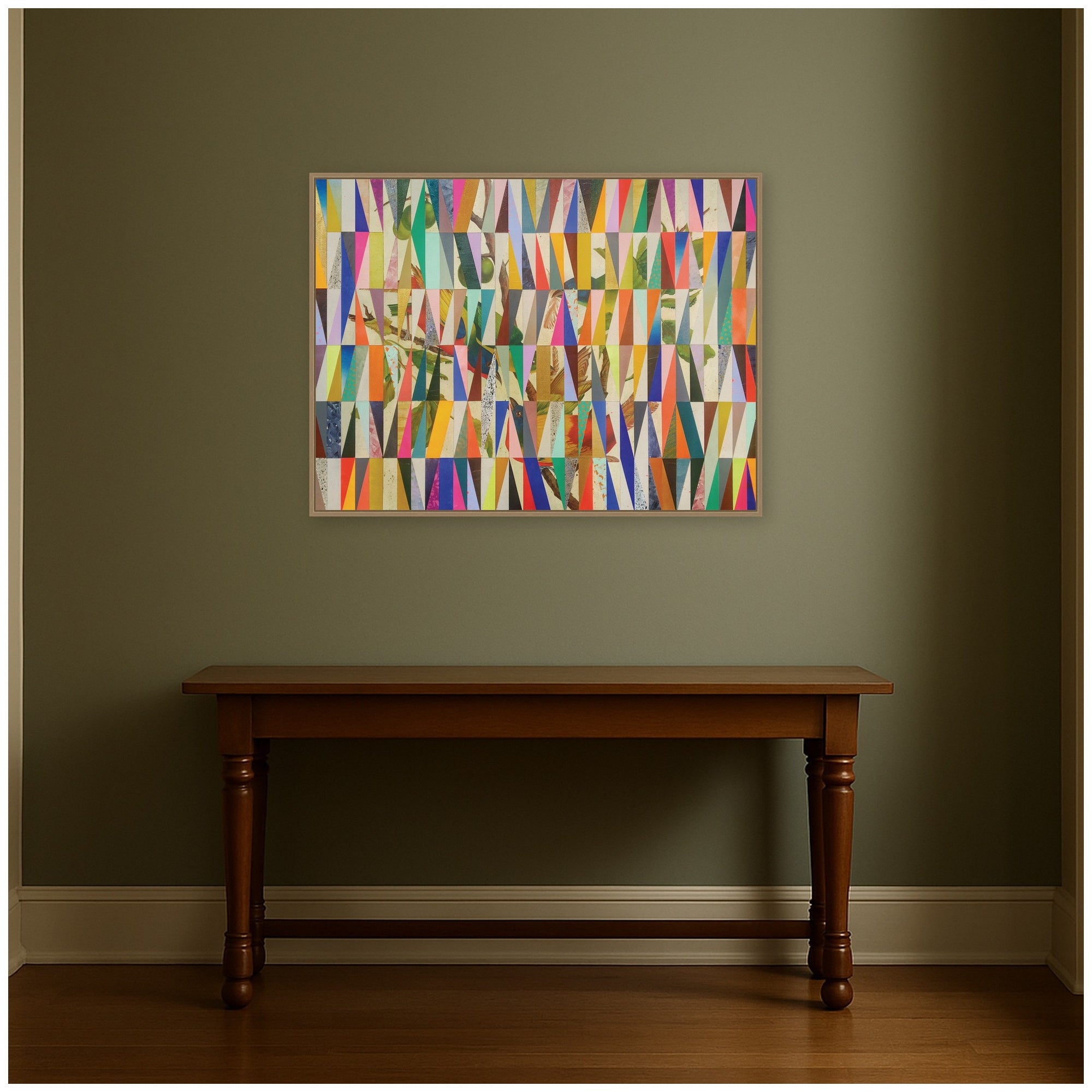 Framed Canvas 42x32 Sylvie Dark Gold 6