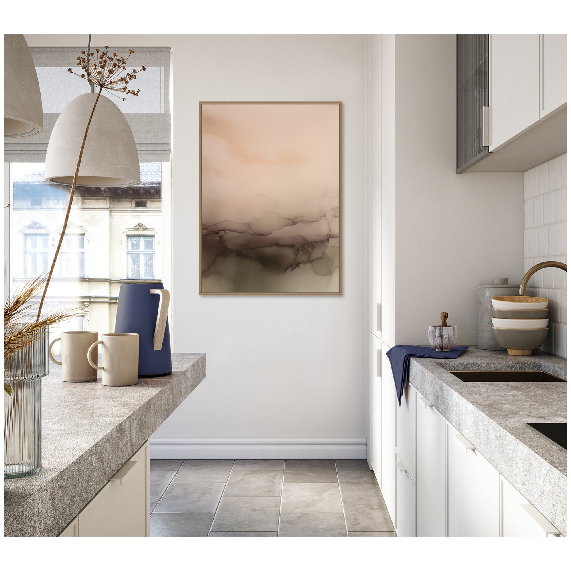 Dawn No. 3 by Amy Lighthall Framed Canvas Wall Art Print